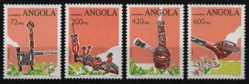 Angola 1993 - Mi-Nr. 937-940 ** - MNH - Tabakpfeifen