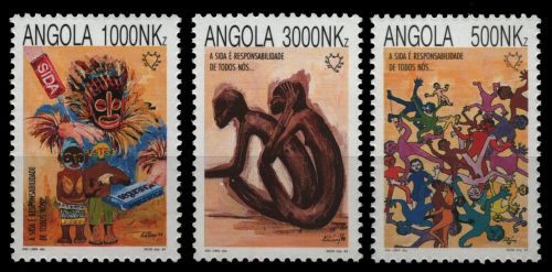 Angola 1994 - Mi-Nr. 957-959 ** - MNH - Gegen AIDS