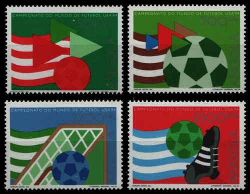 Angola 1994 - Mi-Nr. 960-963 ** - MNH - Fußball / Soccer