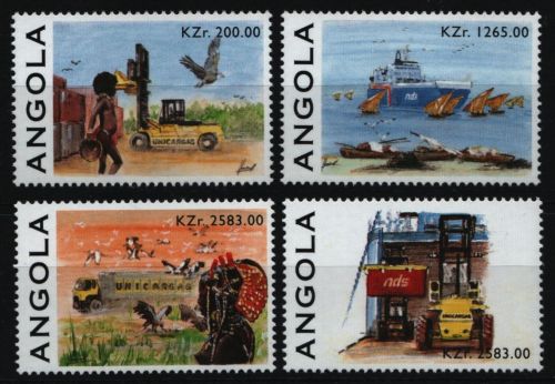 Angola 1996 - Mi-Nr. 1084-1087 ** - MNH - Transport