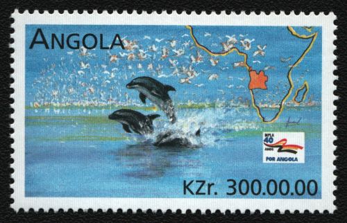 Angola 1996 - Mi-Nr. 1107 ** - MNH - Delfine / Dolphins