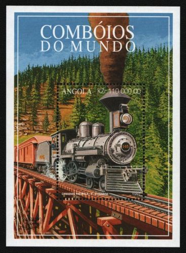 Angola 1997 - Mi-Nr. Block 32 ** - MNH - Eisenbahn / Trains