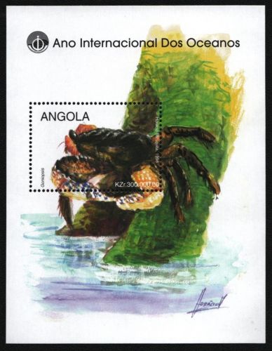 Angola 1998 - Mi-Nr. Block 48 ** - MNH - Krabben / Crabs