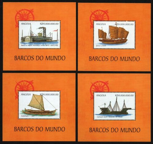 Angola 1999 - Mi-Nr. Block 60-63 ** - MNH - Schiffe / Ships