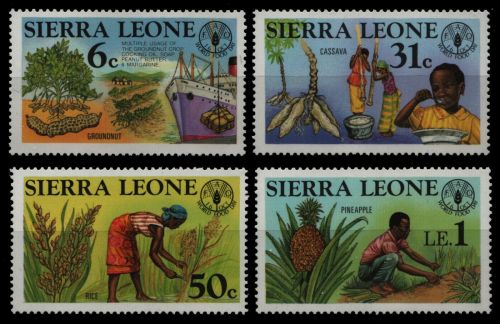 Sierra Leone 1981 - Mi-Nr. 654-657 ** - MNH - Landwirtschaft