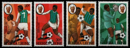 Sierra Leone 1982 - Mi-Nr. 674-677 ** - MNH - Fußball / Soccer
