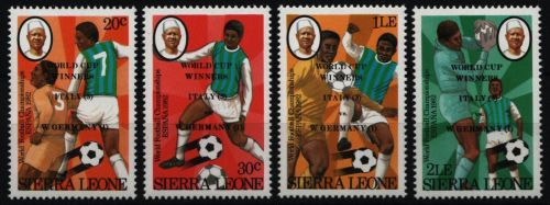 Sierra Leone 1982 - Mi-Nr. 688-691 ** - MNH - Fußball / Soccer
