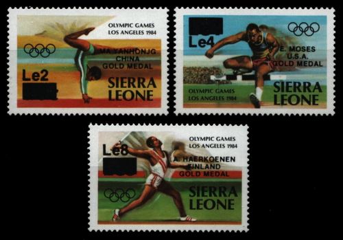 Sierra Leone 1985 - Mi-Nr. 827-829 ** - MNH - Olympia Los Angeles