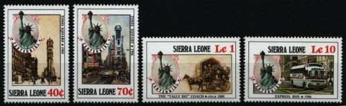 Sierra Leone 1986 - Mi-Nr. 878-881 ** - MNH - Freiheitsstatue