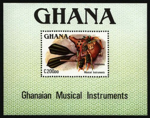 Ghana 1987 - Mi-Nr. Block 130 ** - MNH - Musikinstrumente