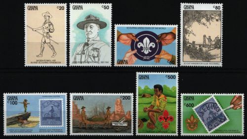 Ghana 1991 - Mi-Nr. 1501-1508 ** - MNH - Pfadfinder / Scouts