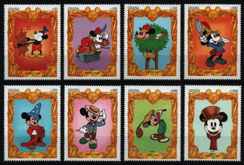 Ghana 1994 - Mi-Nr. 1948-1955 ** - MNH - Walt Disney