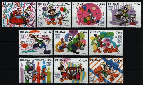 Ghana 1995 - Mi-Nr. 2121-2130 ** - MNH - Walt Disney