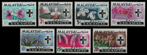 Malaya - Sarawak 1965 - Mi-Nr. 212-218 ** - MNH - Orchideen / Orchids