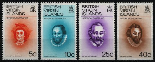 Jungferninseln 1974 - Mi-Nr. 270-273 ** - MNH - Historische Persönlichkeiten