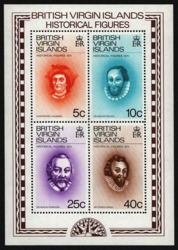 Jungferninseln 1974 - Mi-Nr. Block 3 ** - MNH - Historische Persönlichkeiten