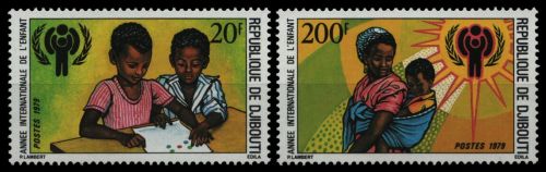 Dschibuti 1979 - Mi-Nr. 241-242 ** - MNH - Jahr des Kindes