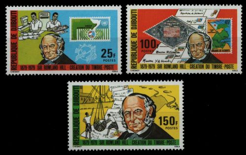 Dschibuti 1979 - Mi-Nr. 245-247 ** - MNH - Rowland Hill - Marke auf Marke