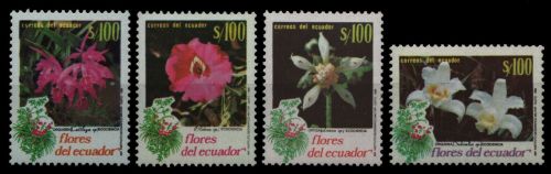 Ecuador 1990 - Mi-Nr. 2181-2184 ** - MNH - Blumen / Flowers