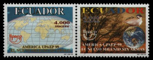 Ecuador 1999 - Mi-Nr. 2448-2449 ** - MNH - "ohne Waffen"
