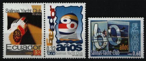 Ecuador 2000 - Mi-Nr. 2489-2491 ** - MNH - Segelboote / Sailboats