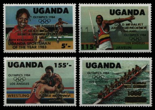 Uganda 1985 - Mi-Nr. 440-443 ** - MNH - Olympia Los Angeles