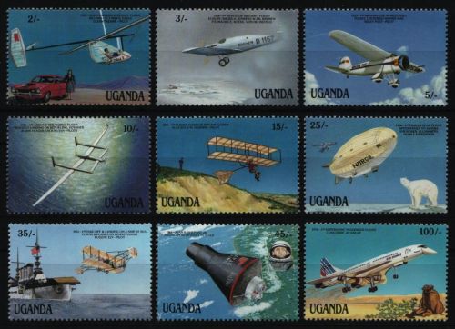 Uganda 1987 - Mi-Nr. 525-533 ** - MNH - Luft- und Raumfahrt