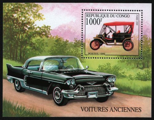 Kongo-Brazzaville 1999 - Mi-Nr. Block 136 ** - MNH - Autos / Cars
