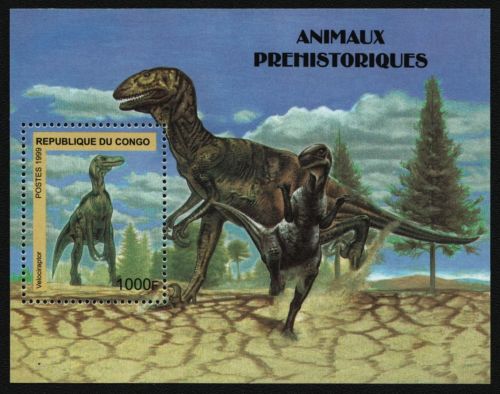 Kongo-Brazzaville 1999 - Mi-Nr. Block 138 ** - MNH - Prähistorische Tiere