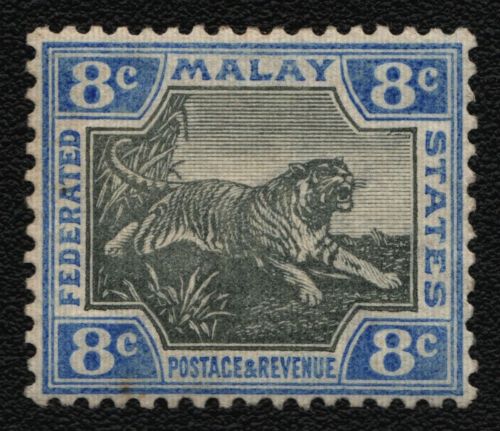 Malaya - Staatenbund 1901 - Mi-Nr. 19 * - MH - Tiger