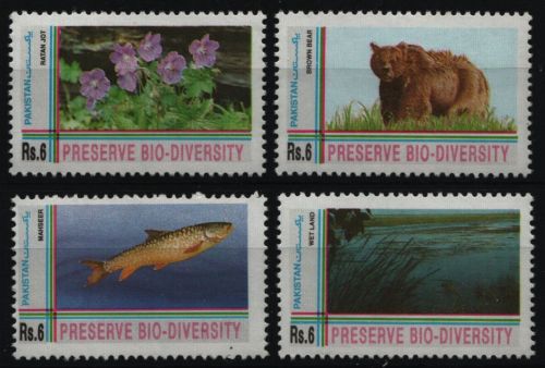 Pakistan 1994 - Mi-Nr. 886-889 ** - MNH - Fauna & Flora