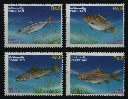 Pakistan 1995 - Mi-Nr. 939-942 ** - MNH - Fische / Fish