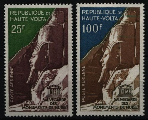 Obervolta 1964 - Mi-Nr. 143-144 ** - MNH - Nubische Denkmäler