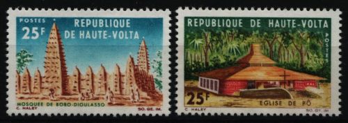 Obervolta 1966 - Mi-Nr. 185-186 ** - MNH - Moschee & Kirche