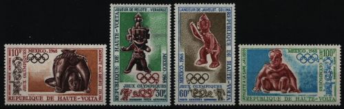 Obervolta 1968 - Mi-Nr. 246-249 ** - MNH - Olympia Mexiko