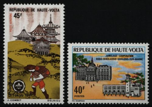 Obervolta 1971 - Mi-Nr. 343 & 361 ** - MNH - 2 Ausgaben