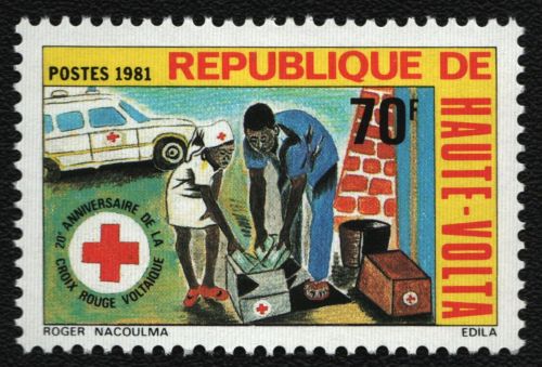 Obervolta 1981 - Mi-Nr. 835 ** - MNH - Rotes Kreuz / Red cross