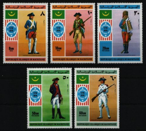 Mauretanien 1976 - Mi-Nr. 528-532 ** - MNH - Uniformen / Uniforms
