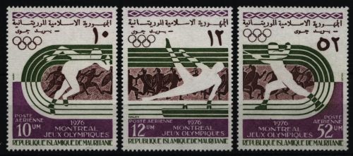 Mauretanien 1976 - Mi-Nr. 536-538 ** - MNH - Olympia Montreal