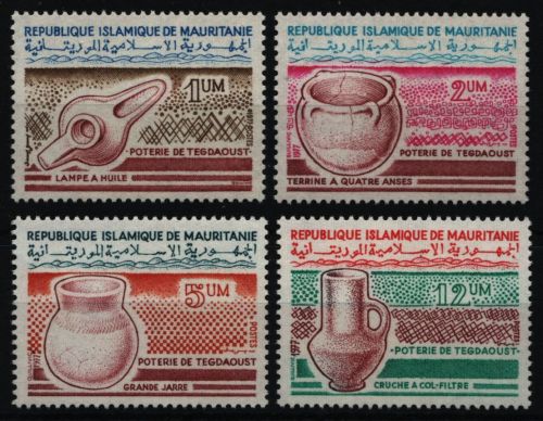 Mauretanien 1977 - Mi-Nr. 570-573 ** - MNH - Keramiken