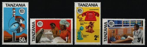 Tansania 1976 - Mi-Nr. 54-57 A ** - MNH - Fernmeldewesen