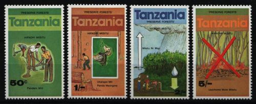 Tansania 1979 - Mi-Nr. 127-130 ** - MNH - Naturschutz