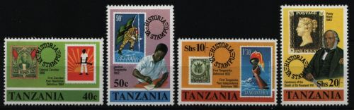 Tansania 1980 - Mi-Nr. 141-144 ** - MNH - Marke auf Marke - Rowland Hill