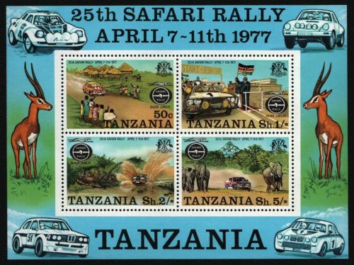 Tansania 1977 - Mi-Nr. Block 6 ** - MNH - Safari-Rallye