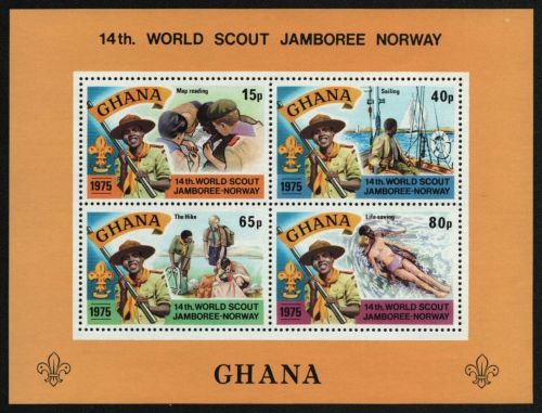 Ghana 1976 - Mi-Nr. Block 62 A ** - MNH - Pfadfinder / Scouts