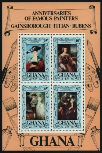 Ghana 1977 - Mi-Nr. Block 72 ** - MNH - Berühmte Maler