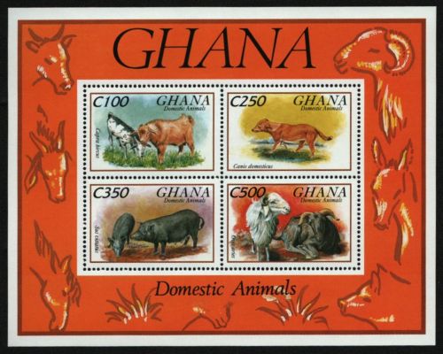 Ghana 1993 - Mi-Nr. Block 238 ** - MNH - Bauernhoftiere / Farm animals