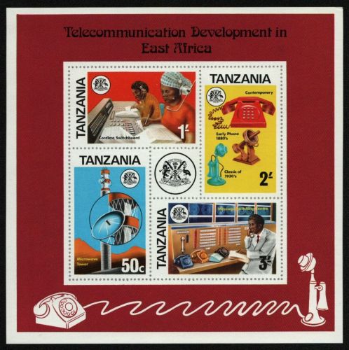 Tansania 1976 - Mi-Nr. Block 1 ** - MNH - Fernmeldewesen