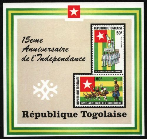 Togo 1975 - Mi-Nr. Block 95 ** - MNH - 15 Jahre Unabhängigkeit
