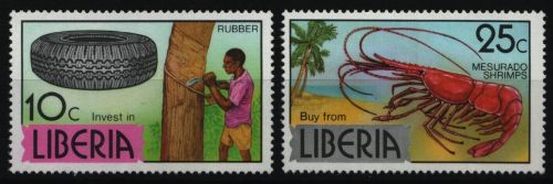 Liberia 1976 - Mi-Nr. 1016-1017 ** - MNH - Wirtschaft in Liberia